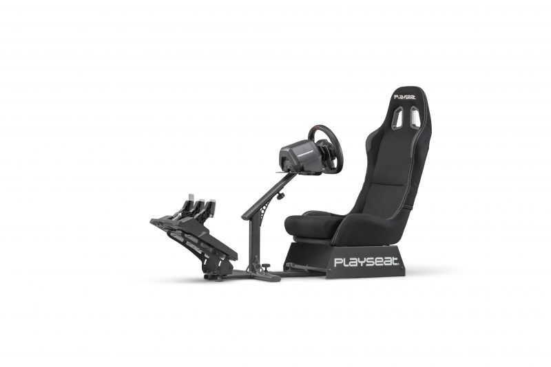 playseat evolution black actifit racing simulator front angle view thrustmaster scaled Playseat Oficial